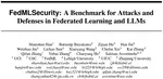 FedMLSecurity: A Benchmark for Attacks and Defenses in Federated Learning and Federated LLMs